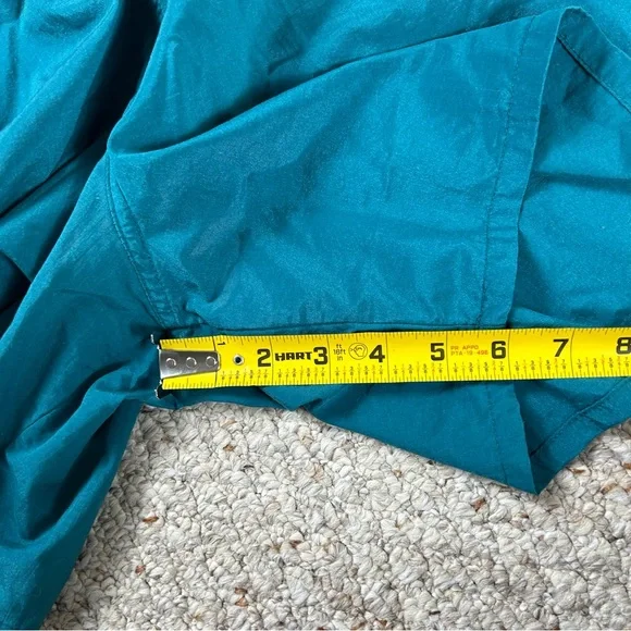 Speedo Vintage Board Shorts Mens Large 90s Teal Blue Embroidered Pockets - Picture 10 of 12